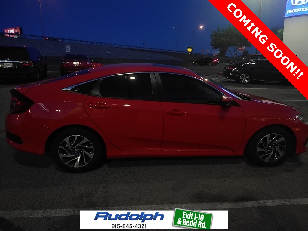 Pre Owned 2017 Honda Civic Ex 4d Sedan In El Paso H190169a